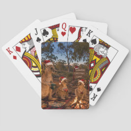 Baraja De Cartas Canguro de Navidad Campamento
