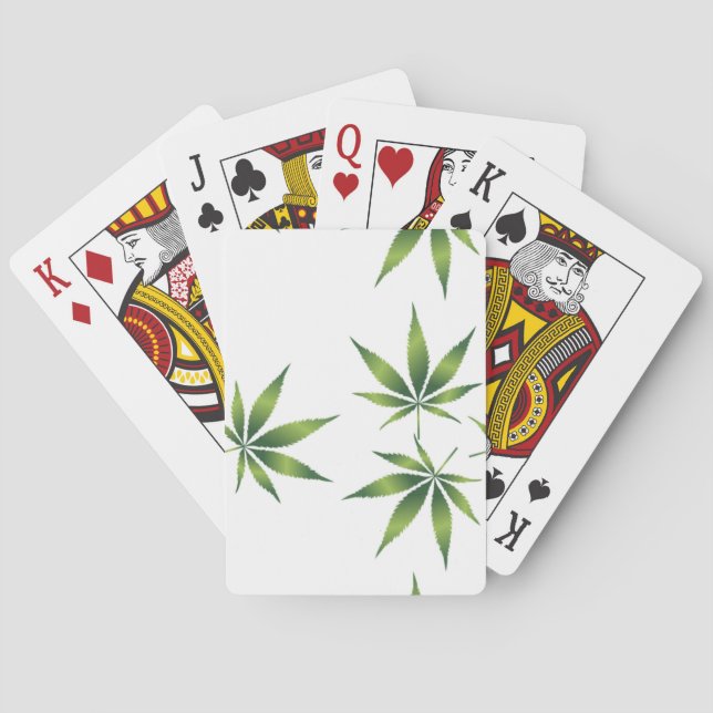 Baraja De Cartas Cannabis-| Zazzle_Growshop. (Reverso)