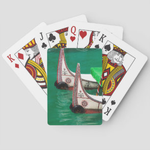 Baraja De Cartas Canoa de la gente aborigen