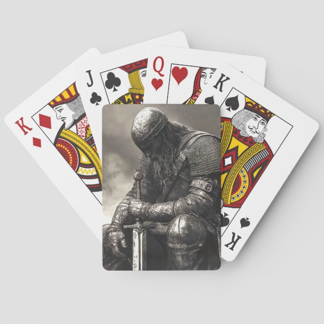 Baraja De Cartas Cansado después de la batalla (Reverso)