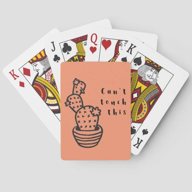 Baraja De Cartas Cant Touch Cactus (Reverso)