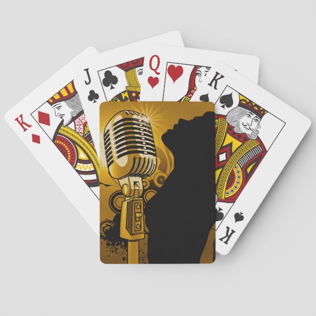 Baraja De Cartas Cantante que soy, Gold_ (Reverso)