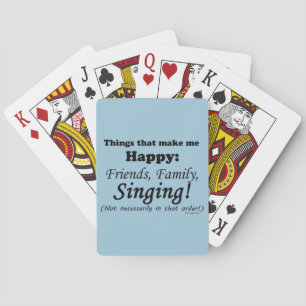 Baraja De Cartas Cantar me hace feliz