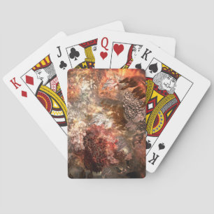 Baraja De Cartas Capas de cristales con matiz rústico