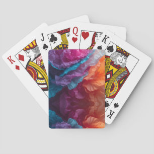 Baraja De Cartas Capas de papel de seda abstractas luminosas