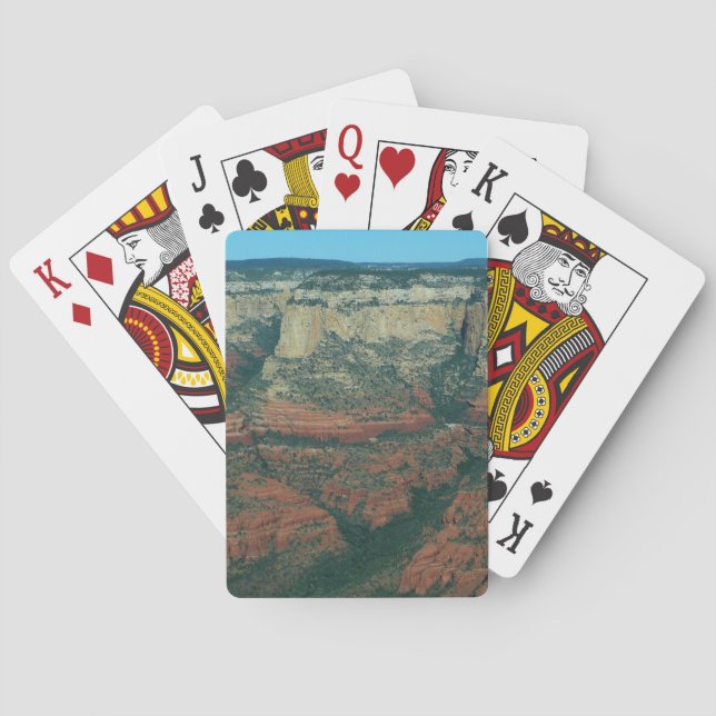 Baraja De Cartas Capas de rocas rojas en Sedona Arizona (Reverso)