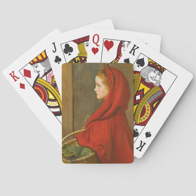 Baraja De Cartas Caperucita Roja (por John Everett Millais) (Reverso)
