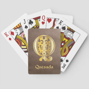 Baraja De Cartas Capital decorativa Botánica Medieval Q
