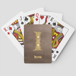 Baraja De Cartas Capital decorativa I del nudo celta del siglo XVI