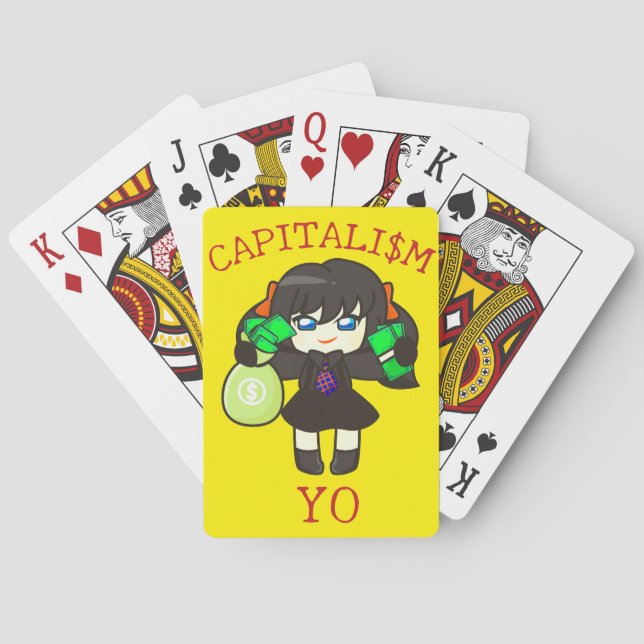 Baraja De Cartas Capitalism Yo - Anime Money Girl Hustle  (Reverso)