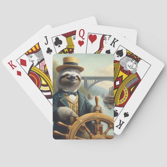 Baraja De Cartas Capitán de Slove Riverboat (Reverso)