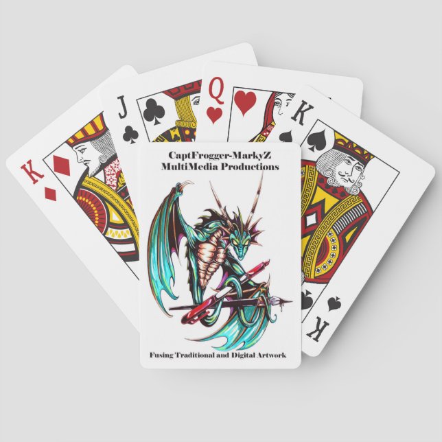 Baraja De Cartas Capitán Frogger-MarkyZMMP Logo (Reverso)