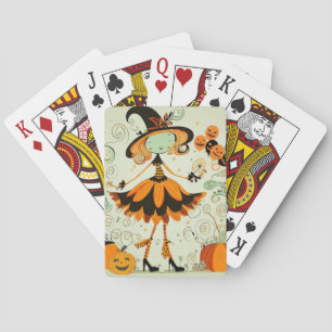 Baraja De Cartas capricho/bruja/calabaza/caída