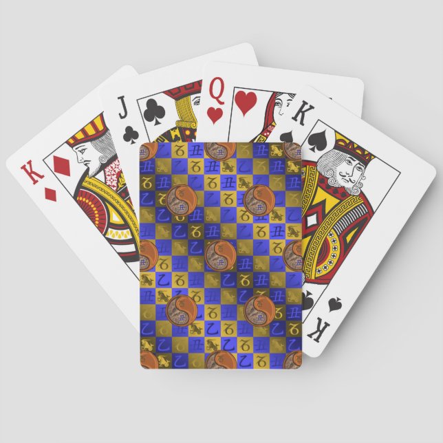 Baraja De Cartas Capricornio & Buey de Madera (Reverso)
