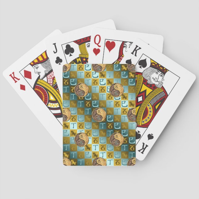 Baraja De Cartas Capricornio & Serpiente de Fuego (Reverso)