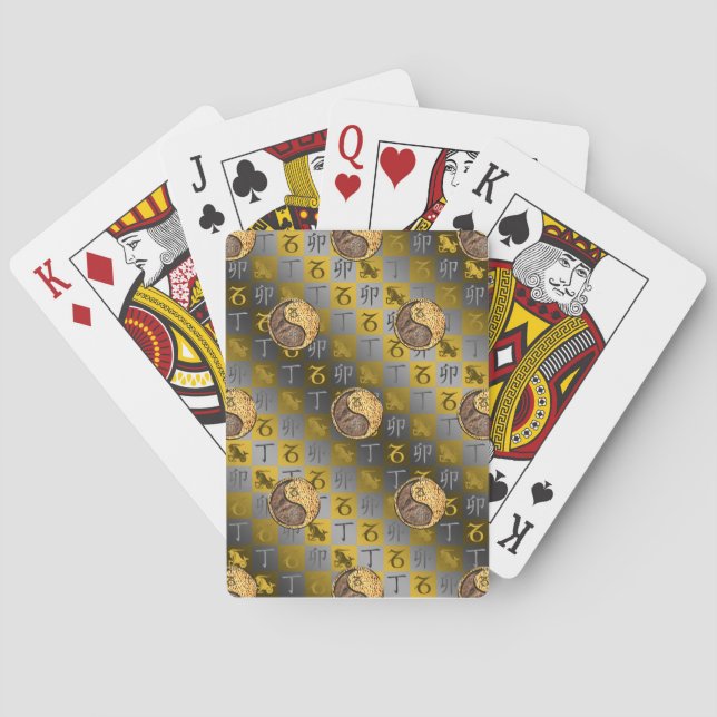 Baraja De Cartas Capricornio y Conejo de Fuego (Reverso)