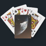 Baraja De Cartas Cápsula de aeródromo de Marte Science Laboratory 2<br><div class="desc">Concepto de artista que representa la interacción de la nave espacial del Laboratorio Científico de Marte con la atmósfera superior de Marte durante la entrada, descenso y aterrizaje de la resaca de curiosidad en la superficie marciana. En esta escena, la fricción con la atmósfera marciana está frenando el descenso de...</div>