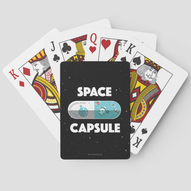 Baraja De Cartas Cápsula espacial (Reverso)