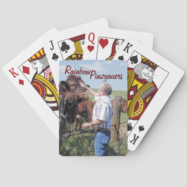 Baraja De Cartas Captain-Pinzgauer Bull Playing Cards- personalize (Reverso)
