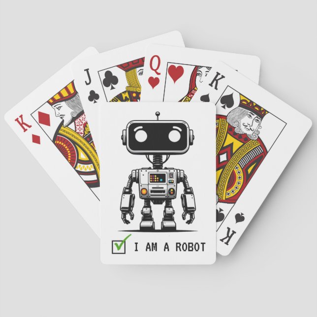 Baraja De Cartas Captcha Robot – I am a Robot (Reverso)