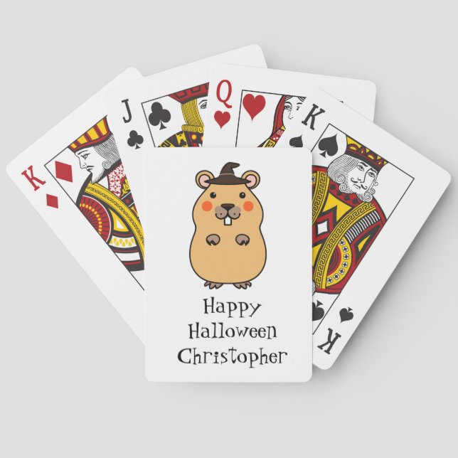 Baraja De Cartas Capybara Halloween (Reverso)
