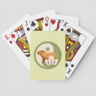 Baraja De Cartas Capybara Zen Yin Yang Naturaleza Pacífica