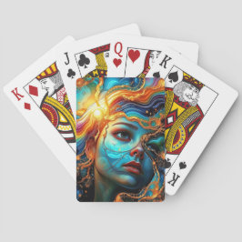 Baraja De Cartas Cara abstracta