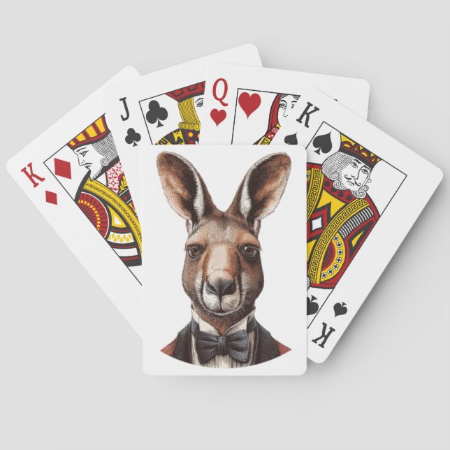 Baraja De Cartas Cara de canguro (Reverso)
