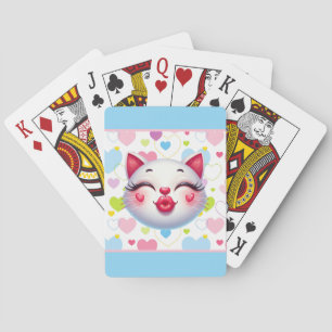 Baraja De Cartas Cara de gato besando