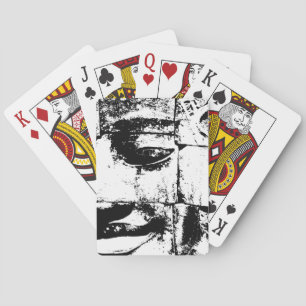 Baraja De Cartas Cara de piedra jemer... Templo de Bayon, Camboya