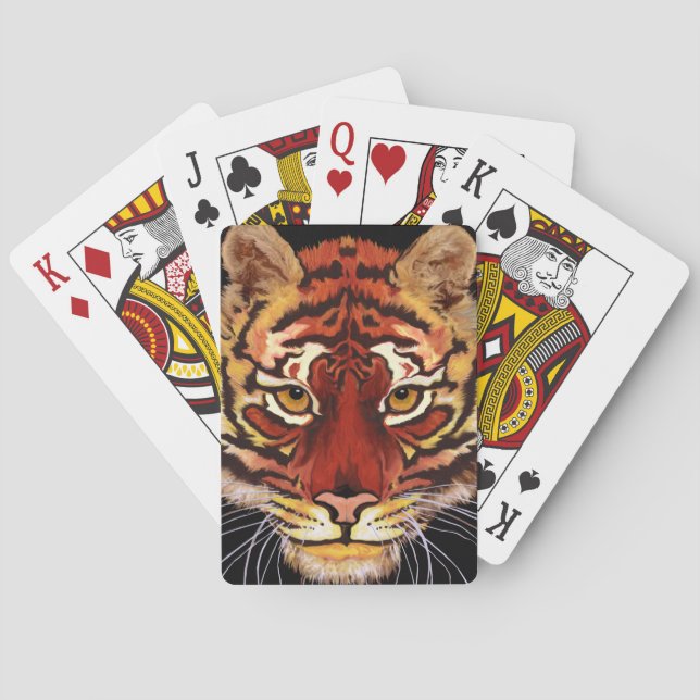 Baraja De Cartas Cara de tigre (Reverso)