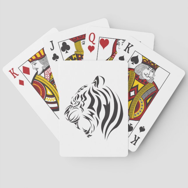 Baraja De Cartas Cara de tigre (Reverso)