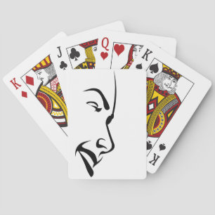 Baraja De Cartas Cara de una Mujer