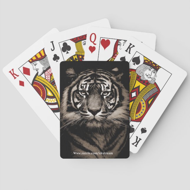 Baraja De Cartas Cara del tigre (Reverso)