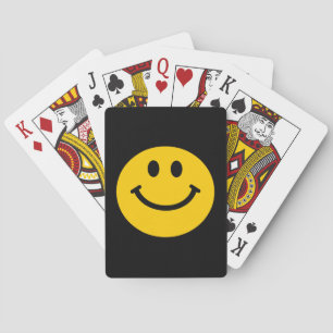 Baraja De Cartas Cara feliz amarilla