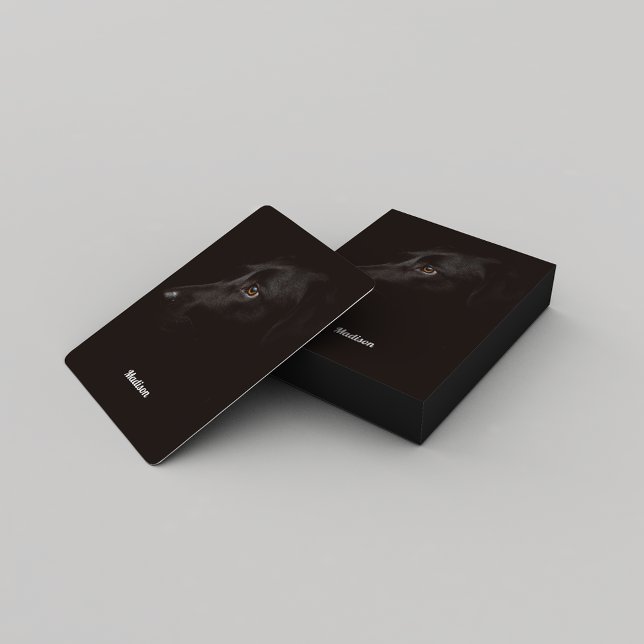 Baraja De Cartas Cara simple de perro negro (Subido por el creador)