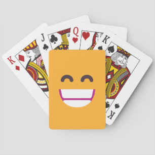 Baraja De Cartas Cara sonriente Ojos mullidos Emoji de colores Pers
