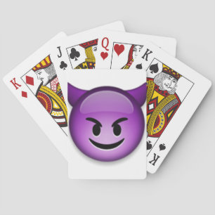Baraja De Cartas Cara traviesa de la emoji