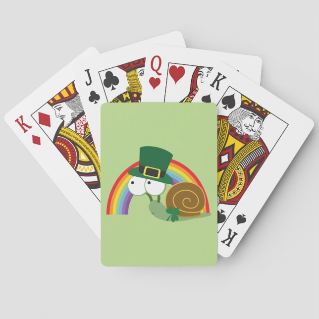 Baraja De Cartas Caracol Cute Leprechaun (Reverso)