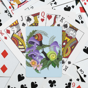 Baraja De Cartas Caracoles Cubanos Hongos Purpura