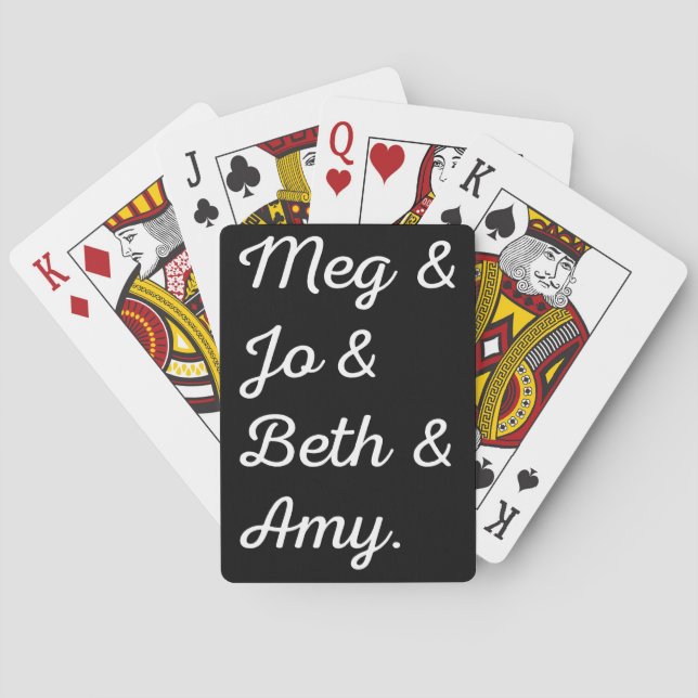 Baraja De Cartas Caracter femenino II (Reverso)