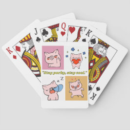 Baraja De Cartas caras de cita de cerdo