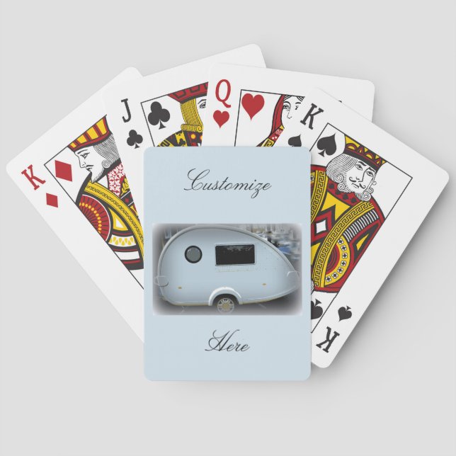 Baraja De Cartas Caravana gitana de remolque de lágrimas optimizada (Reverso)