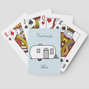 Baraja De Cartas Caravana redondeada de remolque clásico de época