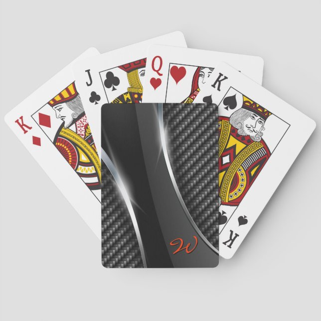 Baraja De Cartas Carbon Fiber 3 Playing Cards (Reverso)