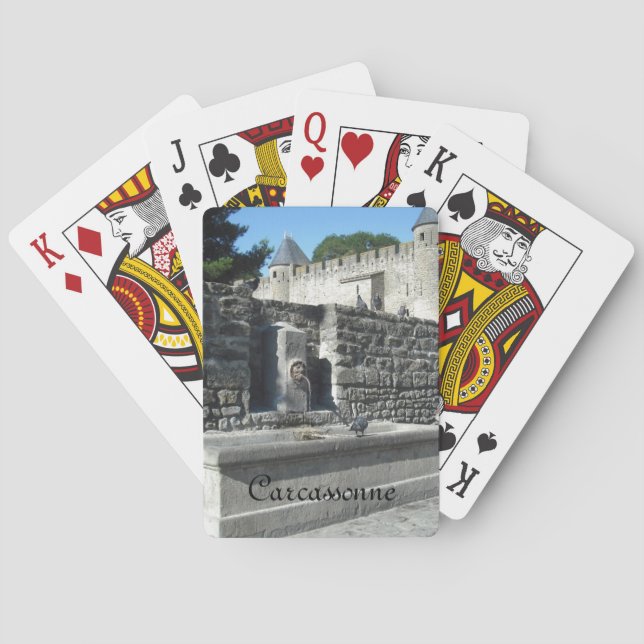 Baraja De Cartas Carcassonne (Francia) (Reverso)