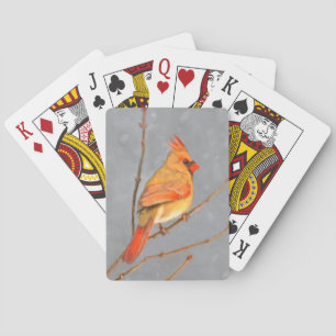 Baraja De Cartas Cardenal sobre pintura de bifurcaciones - Arte de