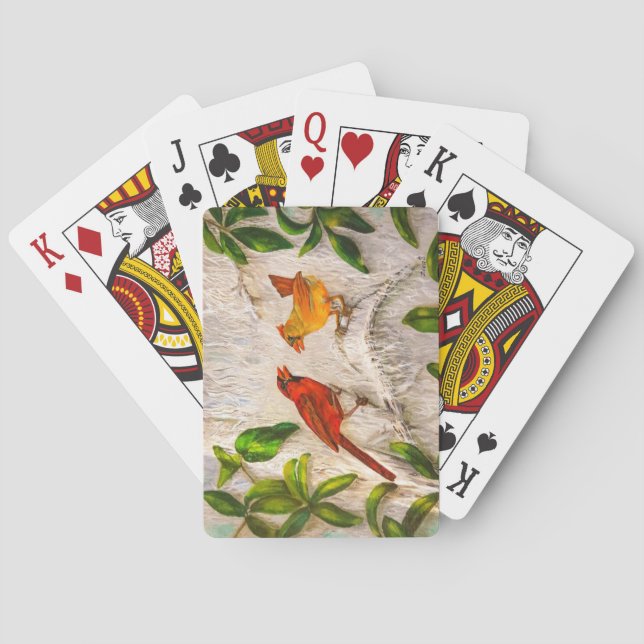 Baraja De Cartas Cardenales Canto de amor (Reverso)