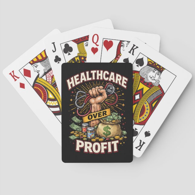 Baraja De Cartas Care Before Profit (Reverso)