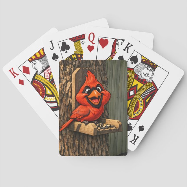 Baraja De Cartas Caricatura de cardenal (Reverso)